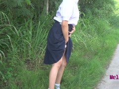 Melon Ice - ทนไม่ไหว.. เลยช่วยตัวเองข้างทาง (Thai Public Masturbation) - Screenshot 7 of 16 - Thai Public