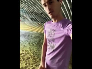 Almost Caught Jerking Under Bridge