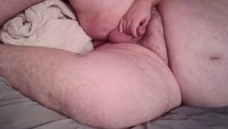 胖子玩他的小鸡巴