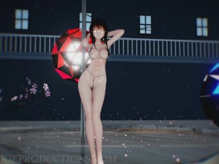 mmd, anime, kawaii strike, big tits