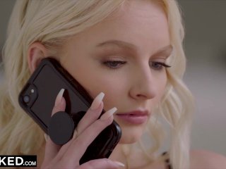 -BLACKED Cheating petite blonde takes on two huge BBCs screenshot number 2