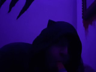 Emo pup playing with her new toy~