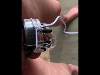 electro torture, tens unit, bondage, vertical video
