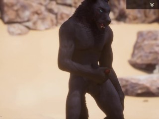 Wild Life / Male Furry's Masturbarse Compilación HD / Hombre Lobo, Tigre, Lion, Minotaur