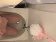 Preview 1 of Masturbating with my shower head/Faucet!