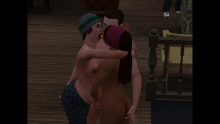 Cartoon Sims 3 Sex Porno Game In Three Dimensions With My Spouse And Her Friend