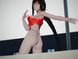 animation, mmdr18, hentai music video, big tits