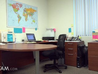 My Step Mom Cory Chase Caught Me Watching Porn At Work & Wanted An Anal Creampie! screenshot number 1