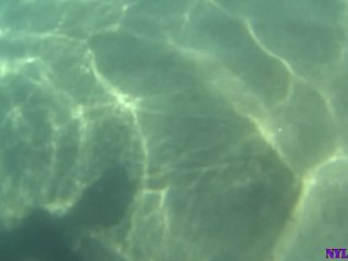 black pantyhose sea adventure in public