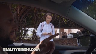 Reality Kings - Naughty Schoolgirl Natalie Porkman Gets So Horny With That Huge Cock