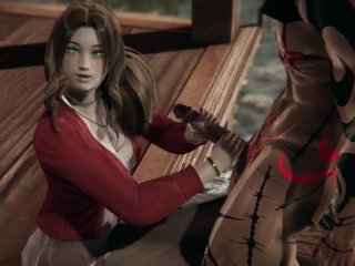 Aerith Gainsborough Handjob,Blowjob, Anal, Cumshots