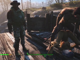 Cuckold Husband Watching his Asian Wife Fucked | Fallout 4