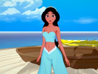 Aladdin - Sexo com Jasmine - Disney - 3D Hentai