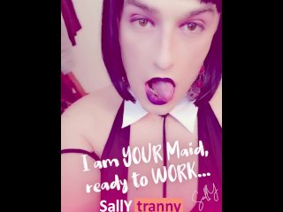 [ TRANNY MAID ] __ I am YOUR Maid, ready to WORK...