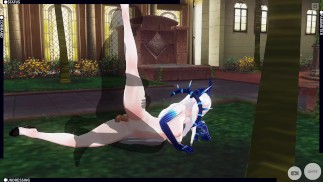 3D HENTAI отымел Diabla в саду и кончил в нее
