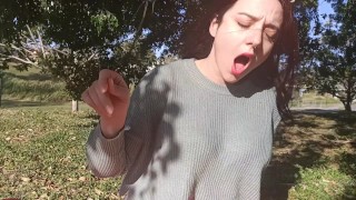 Public Orgasm In A Public Park With My New Lovense