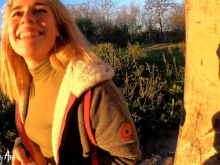 Drinking pee in public, risky through the streets of the city, countryside and gardens!4k 60fr_REAL