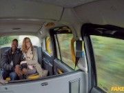 Preview 4 of Fake Taxi British Sexy Redhead Lenina Crown fucking a Big Black Cock