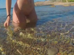 Nude sunbathing on a Public Beach | Nude Body Tease - Screenshot 9 of 16 - Young