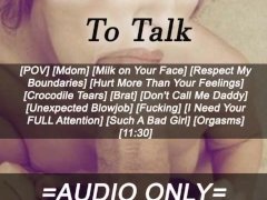 [M4F] We NEED To Talk [AUDIO ONLY]