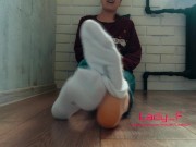 Preview 5 of Teen in white socks show feet specially for you, foot worship POV