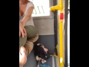 Preview 5 of Sexy big soles in public transport bus - OlgaNovem