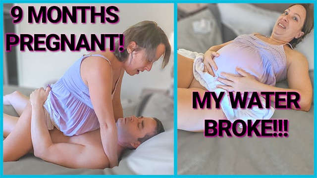 Pragent Delveri Xxx Com - 9 Month Pregnant MILF Fucked - Water Breaks & goes into Labor on Labor Day!  - Pornhub.com