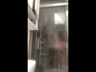 Young Ebony_Taking a HotSteamy Shower