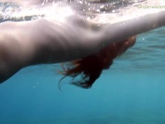 Tenerife underwater swimming hot ginger