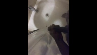 Joven Nigga cachonda en la ducha