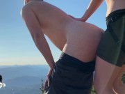 Preview 6 of mountain summit strap on pegging breathtaking view