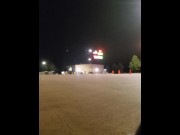 Cross dresser at a truck stop 