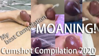 My Best Compilation Ever: Cumshot Compilation 2020, male moaning jerk off compilation. Cumpilation.