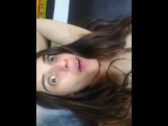 Silly Crazy Dumb Hairy Camgirl Muses About Tooting Farts After Farting a Small Stinky Fart