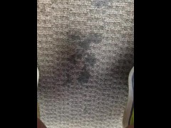 Pissing under bosses desk