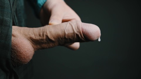 Thick cumshot in 4K slow motion. Masturbating my big veiny Swedish dick. Uncut and natural foreskin.