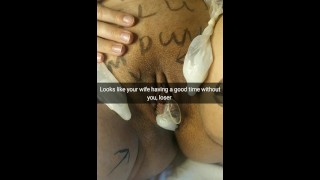 I Leave Three Huge Used Condoms On Your Wife Body And In Her Fertile Pussy Cuckold Snapchat