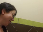 Preview 6 of He Holds My Pussy While I Piss At The Urinal