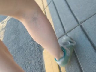 He Holds My Pussy While I Piss At The Urinal