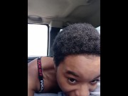 Preview 3 of Black Slut Gives Her Daddy RoadHead