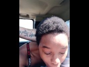 Preview 4 of Black Slut Gives Her Daddy RoadHead