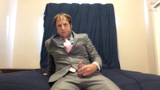 Groom Jerks and Cums On Face Of Homo Sub POV