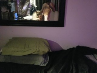 Had to suck his dick to get his attention while he's working_on his_music