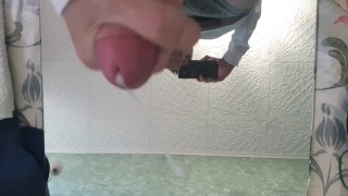 I cum on the mirror help me clean it up;)