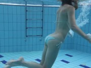 Preview 3 of Small tits petite teen Clara underwater