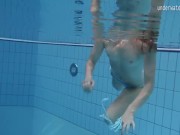 Preview 5 of Small tits petite teen Clara underwater