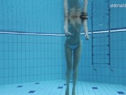 Preview 6 of Small tits petite teen Clara underwater