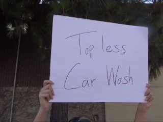 Alix Lovell Hosting a nude carwash and a blowjob to go with it