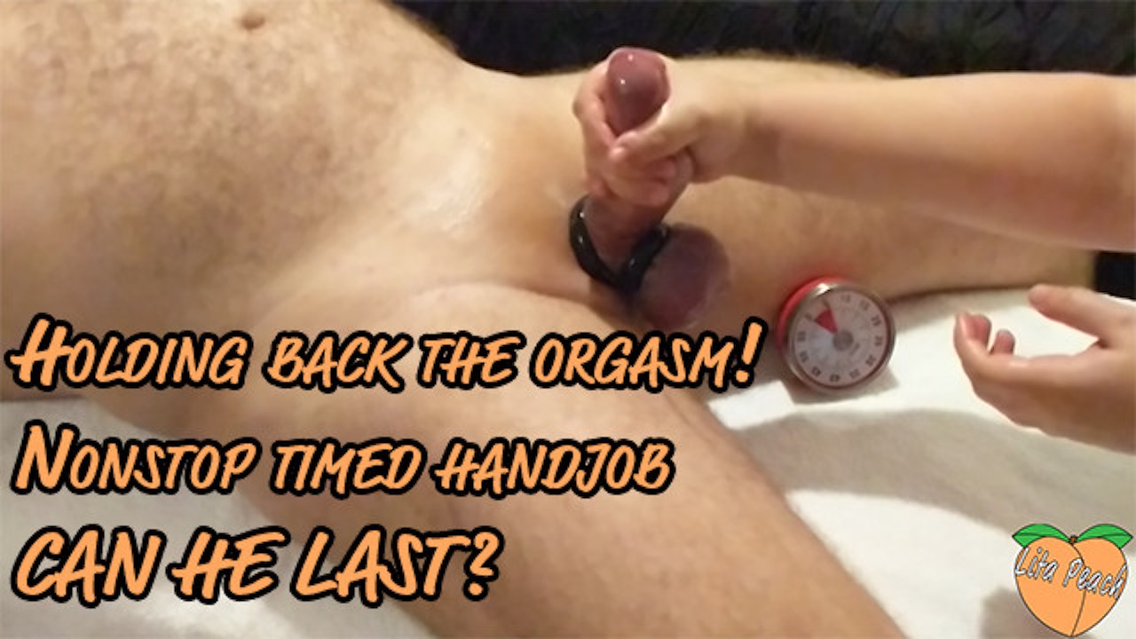 Holding back the Orgasm! Nonstop Timed Handjob. can he Last? - Pornhub.com