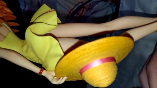 エヴァンゲリオン黄色ワンピースアスカフィギュアぶっかけ顔射オナニー【キモオタク男の喘ぎ声あり】